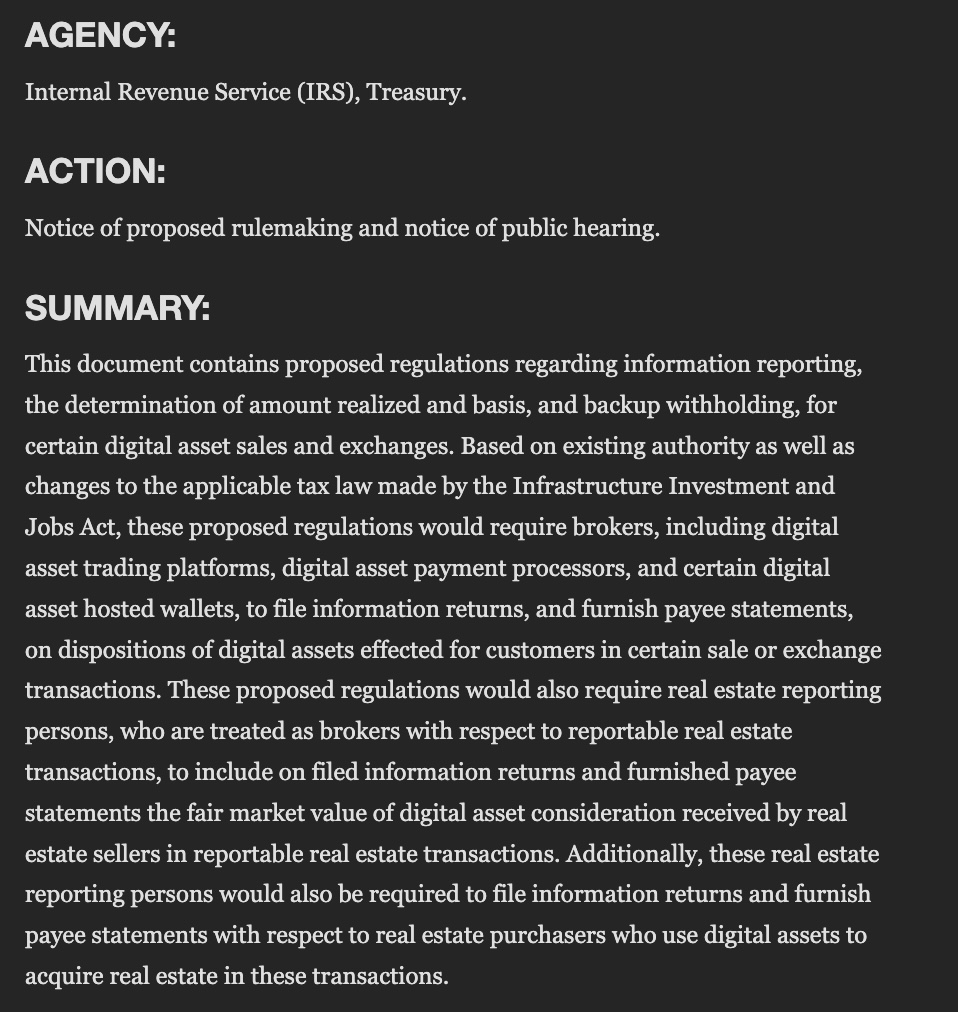 IRS proposes unprecedented data-collection on crypto users