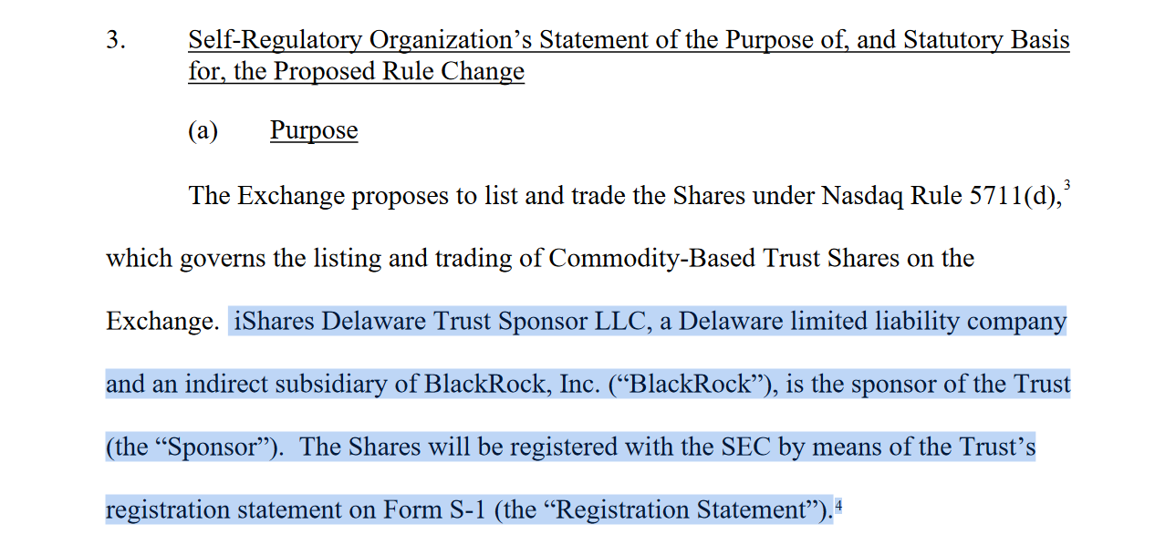 BlackRock’s spot Ethereum ETF plan is confirmed after Nasdaq filing