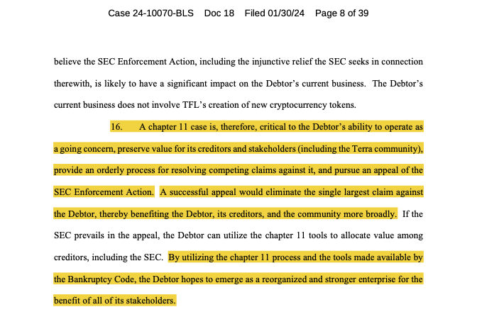 Terraform Labs says bankruptcy will aid appeal of SEC suit