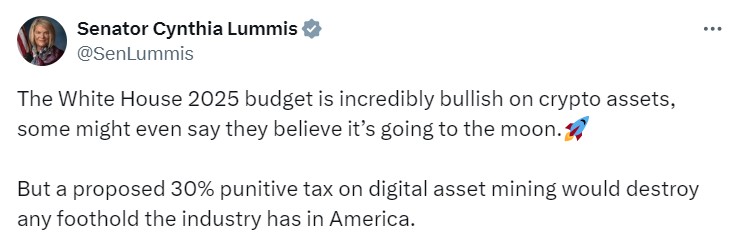 Biden resurrects 30% crypto mining tax in new budget proposal