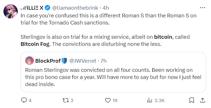 Bitcoin Fog crypto mixer founder guilty of money laundering, jury finds