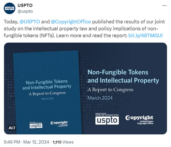 IP infringement rife in NFTs, but new laws not needed: US gov report