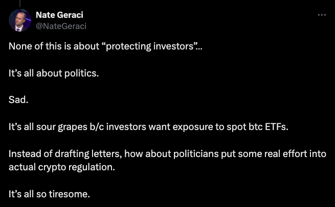 Coinbase fires back at senators asking SEC to halt crypto ETF approvals