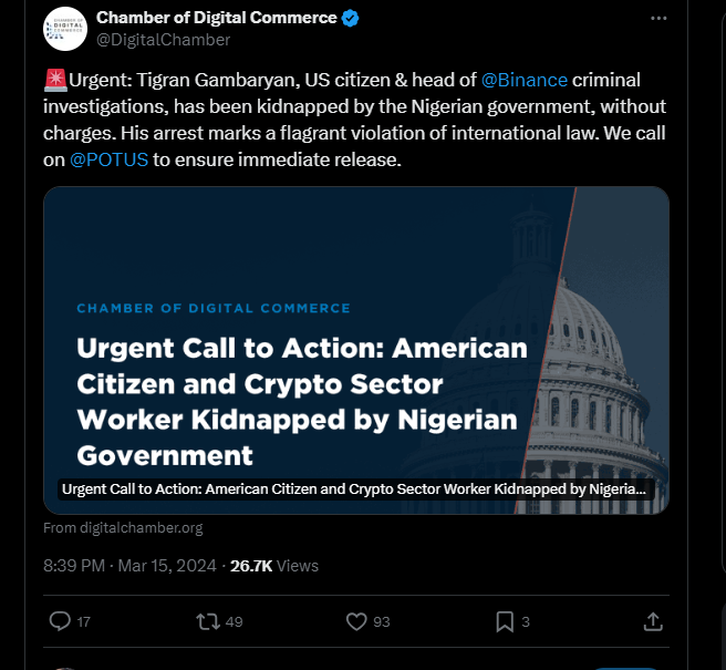 Biden pressured to intervene in US citizens detention by Nigeria