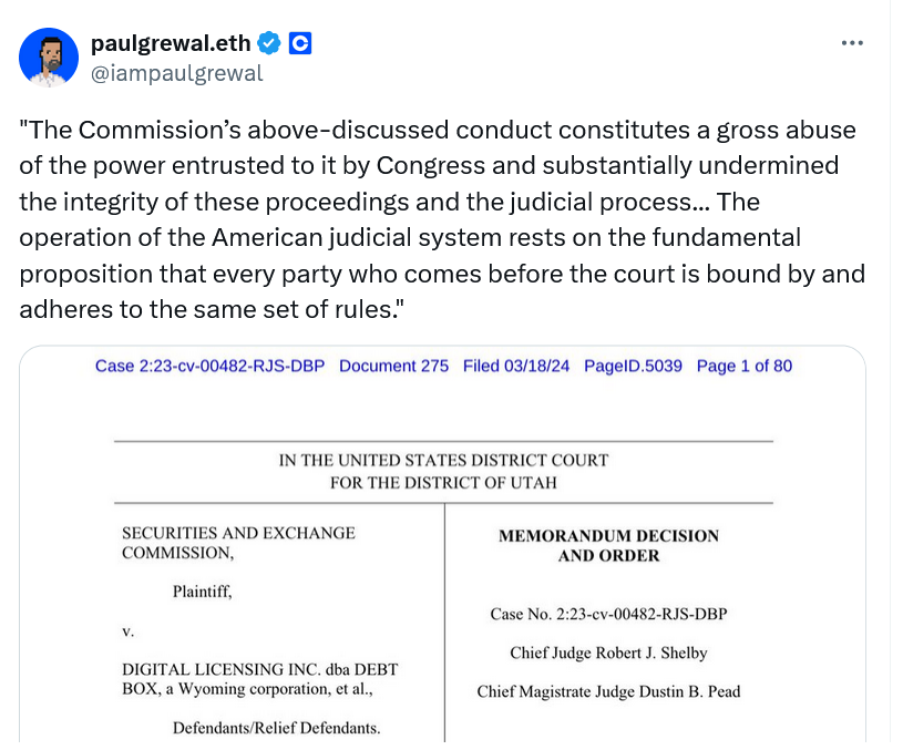 SEC hit with sanctions for its ‘gross abuse of power’ in Debt Box case