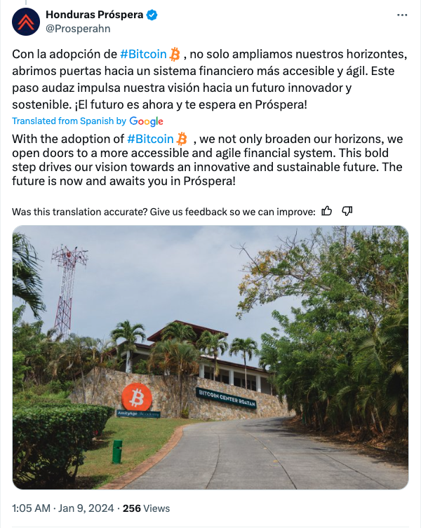 Honduras gains new support in $11B tussle with crypto island Próspera
