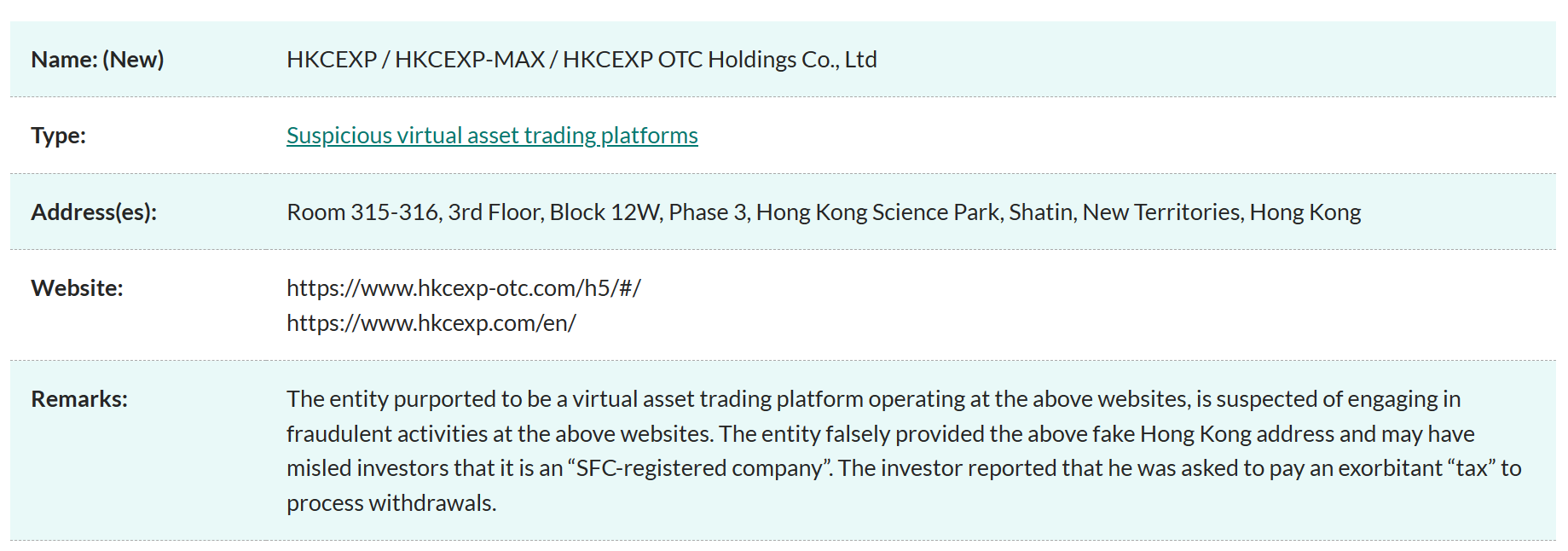 Hong Kong’s fight against fake crypto exchanges continues