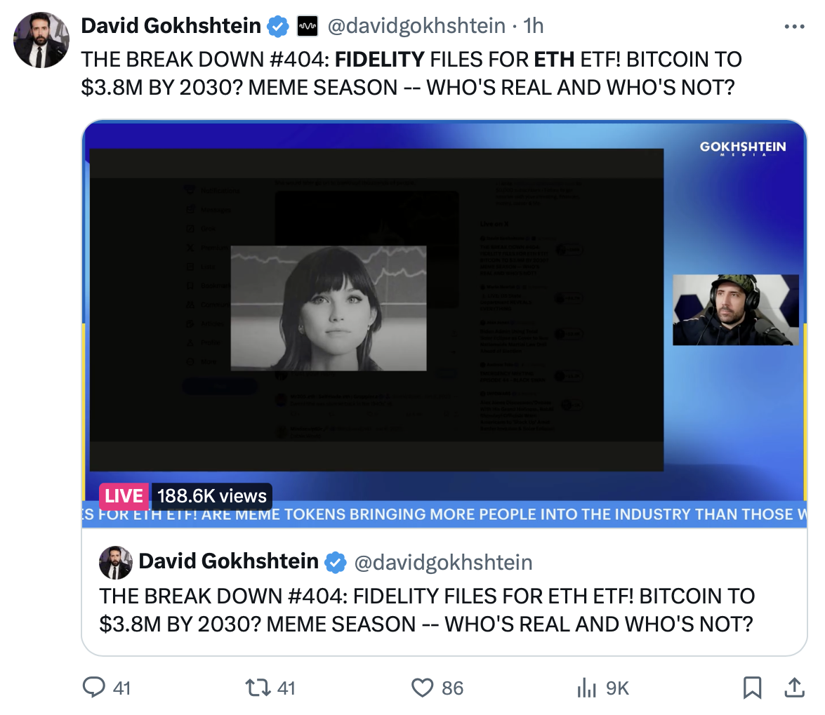 Fidelity files S-1 application with US SEC for spot ETH EFT with staking