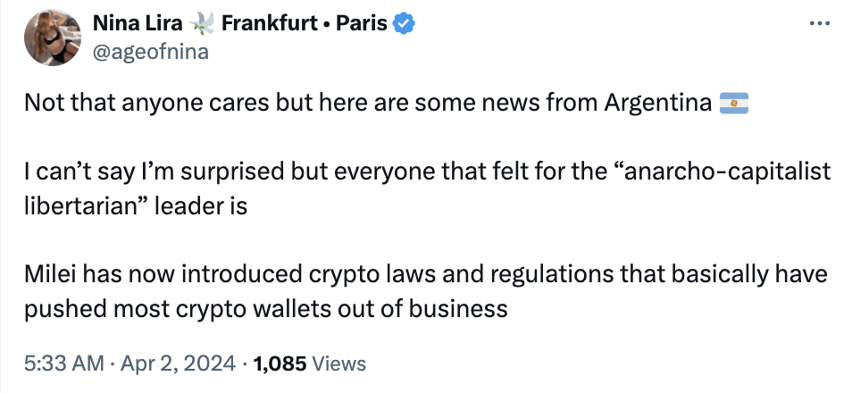 Argentine government passes registration requirements for crypto firms