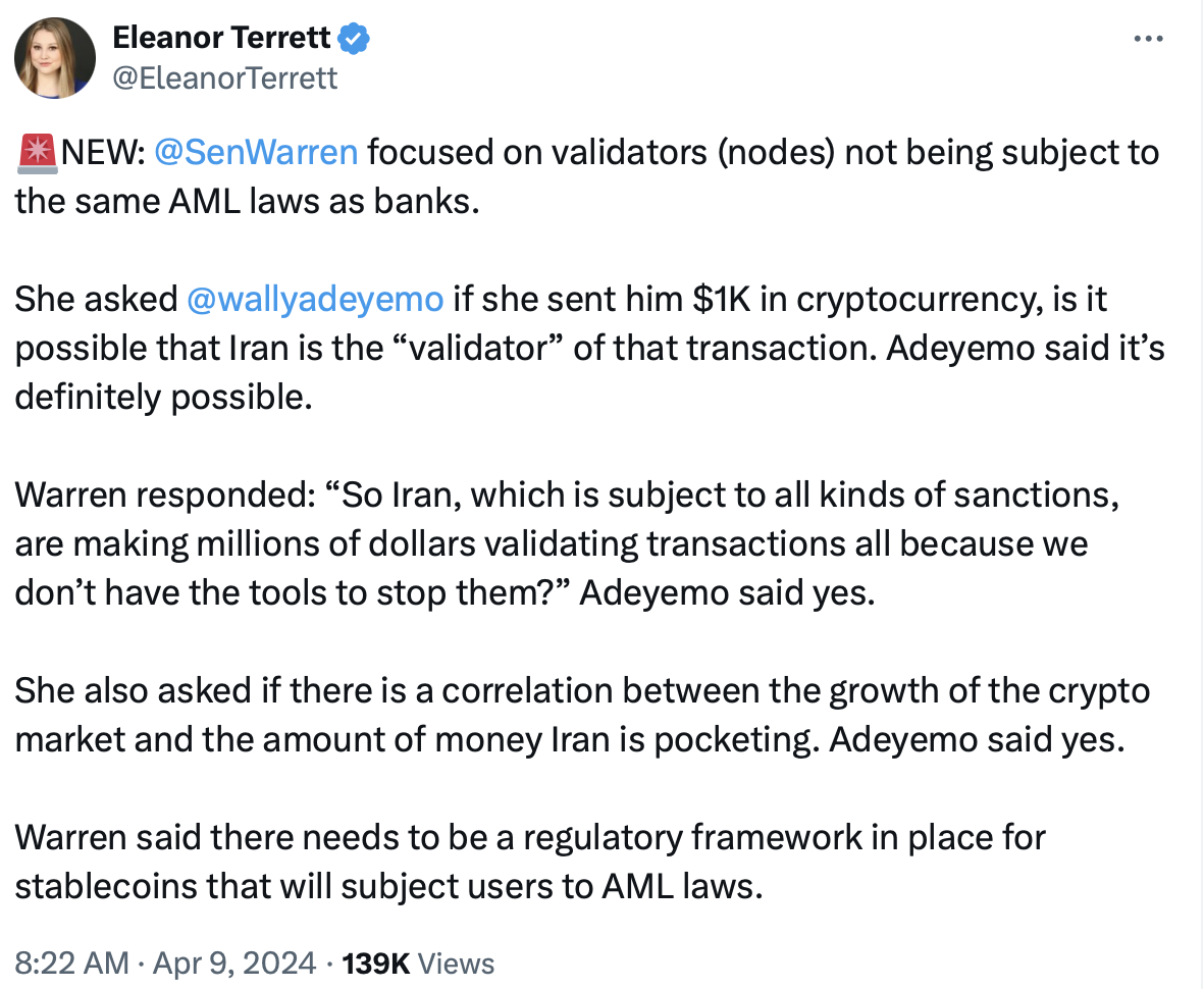 US Treasury official outlines proposals for tighter crypto crime control