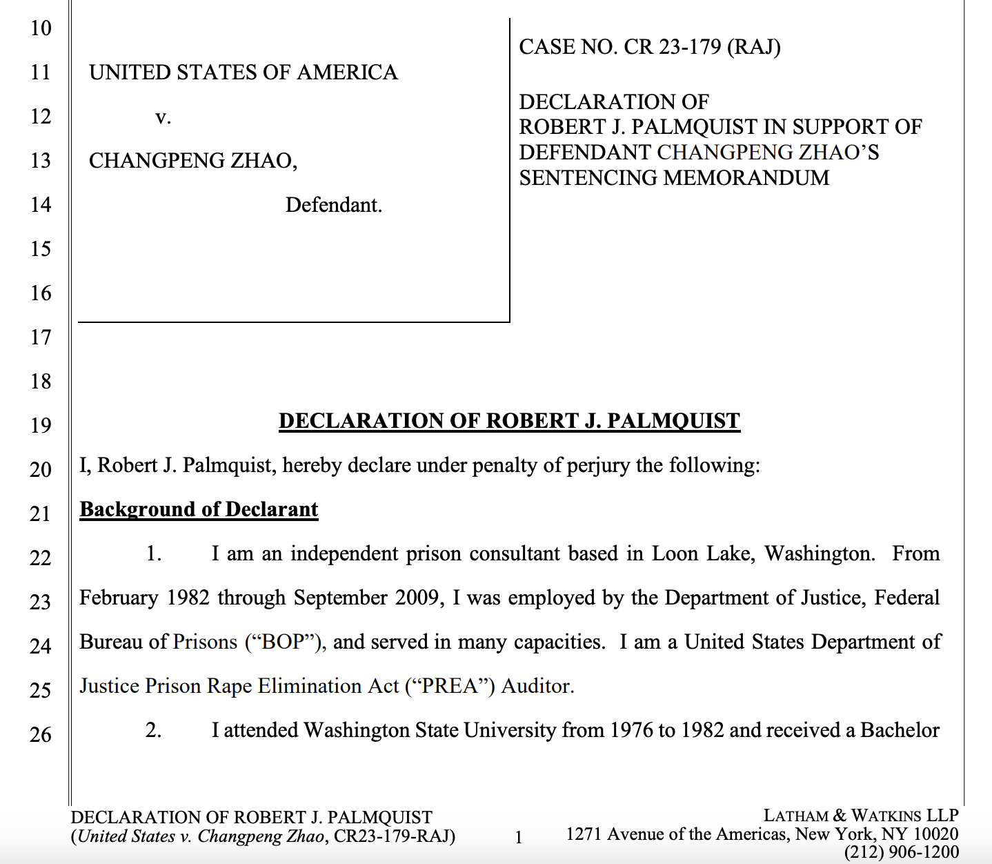 Changpeng Zhao could serve time in the same facility as ‘crypto-anarchist’ Jim Bell