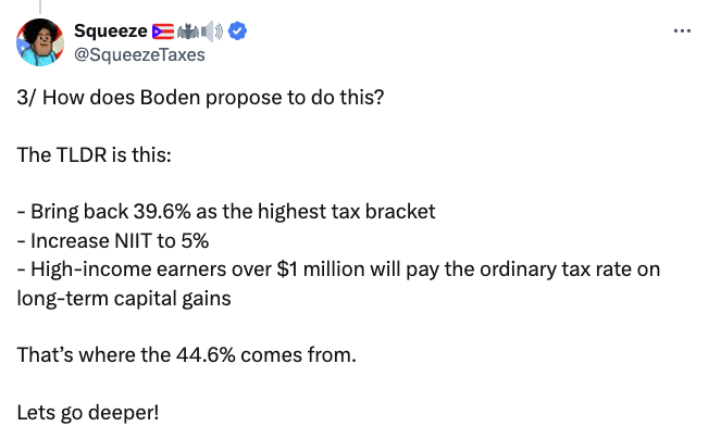 Biden’s 44.6% capital gains tax proposal likely a ‘nothing burger’