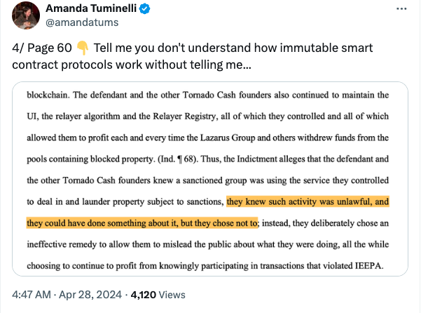DOJ’s Tornado Cash arguments show ‘obvious disdain for privacy’ — Lawyer