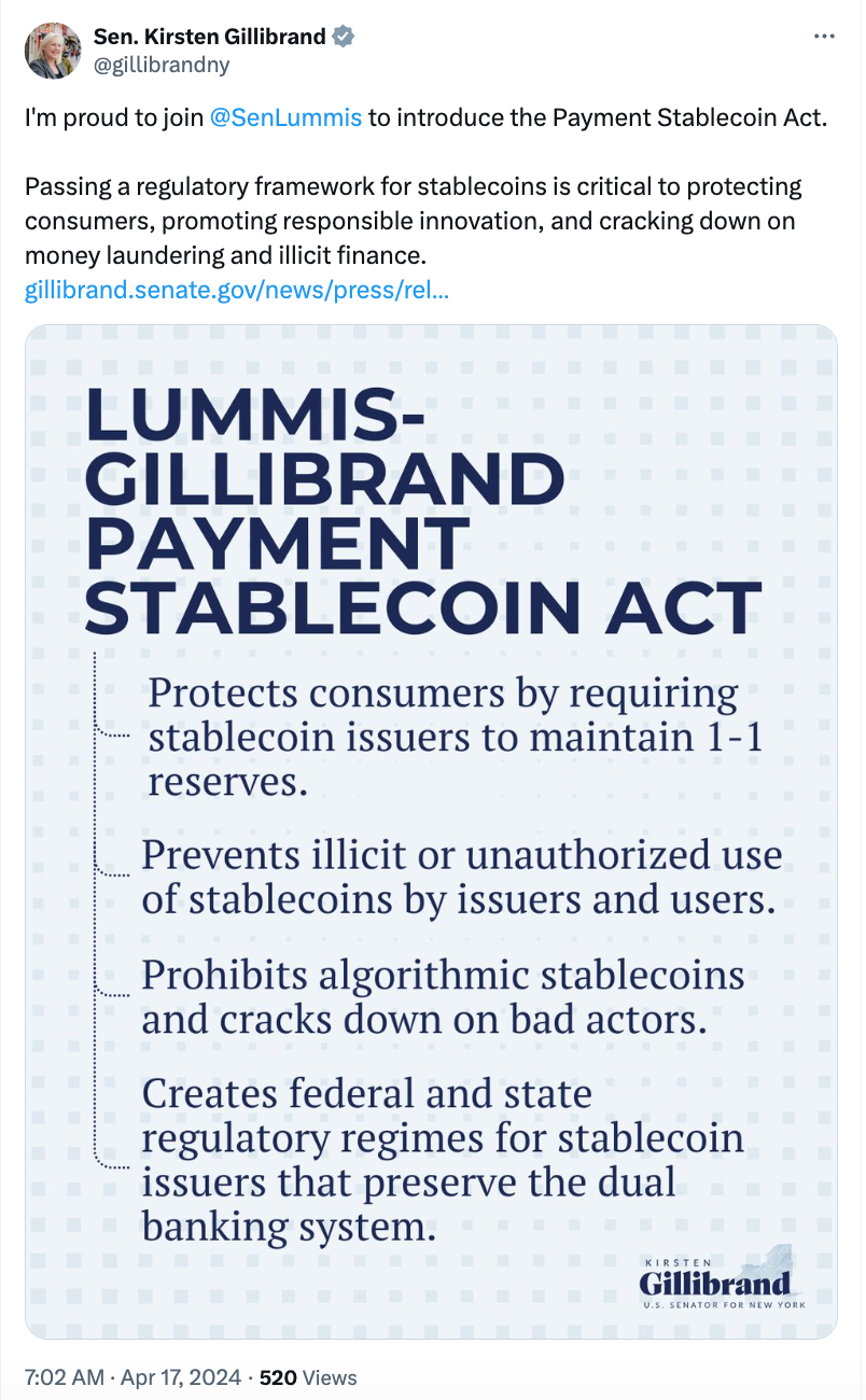 US stablecoin bill to ‘cement’ dollar dominance, fight sanction evasion