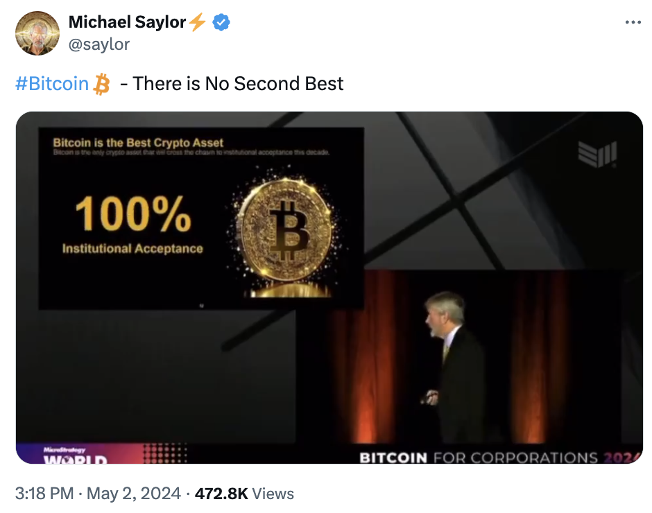 SEC will classify Ether as security, deny spot Ether ETFs — Michael Saylor