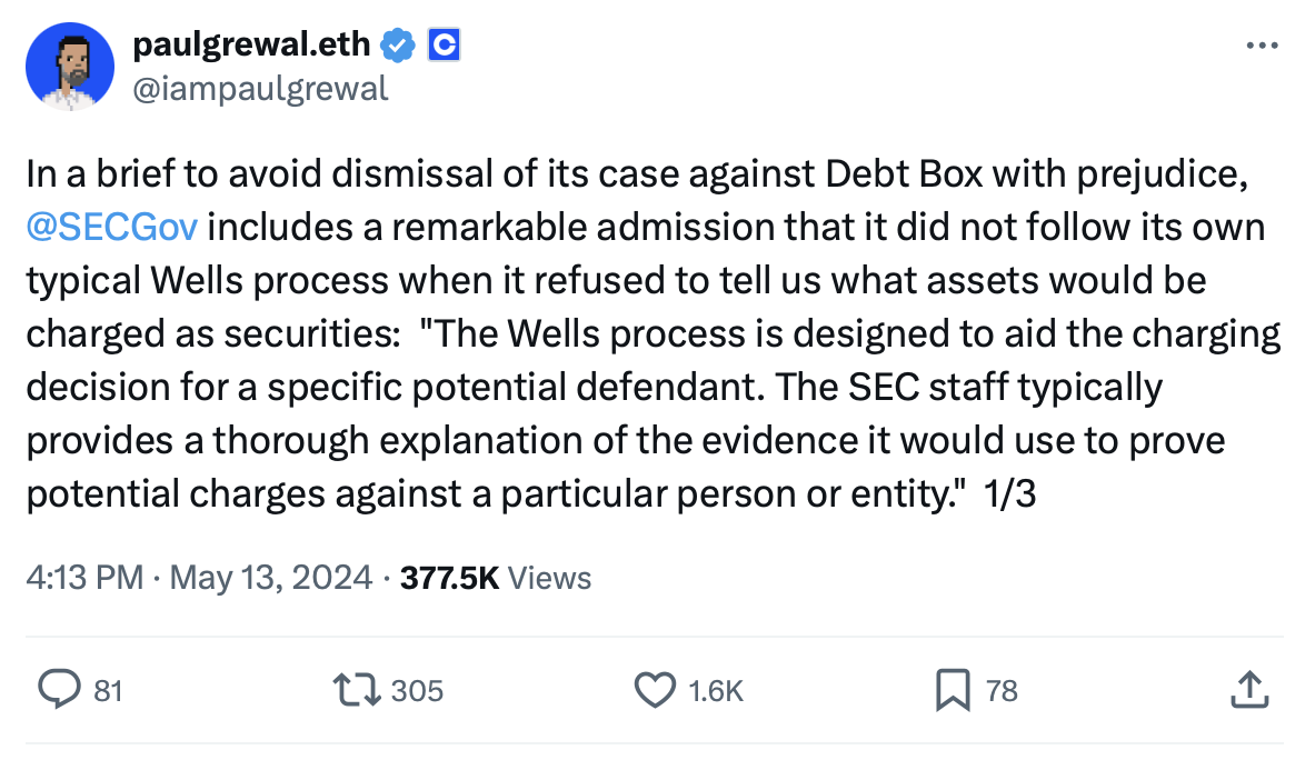 SEC tries again for Debt Box suit dismissal with option to refile