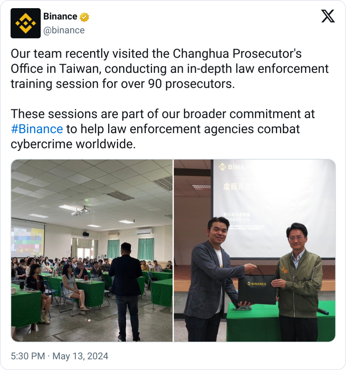 Binance helps Taiwan solve $6.2M crypto fraud