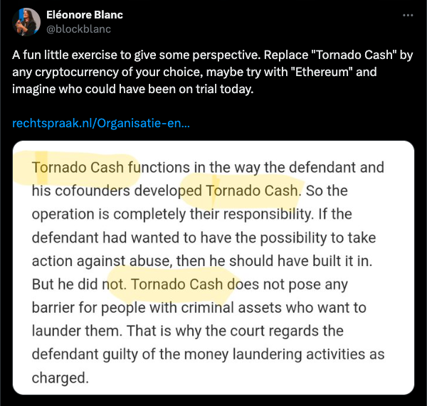 Tornado Cash verdict has chilling implications for crypto industry