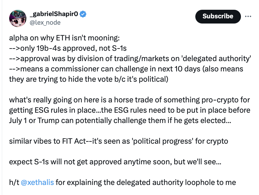 Ethereum ETF approved, so why aren’t we rich yet?