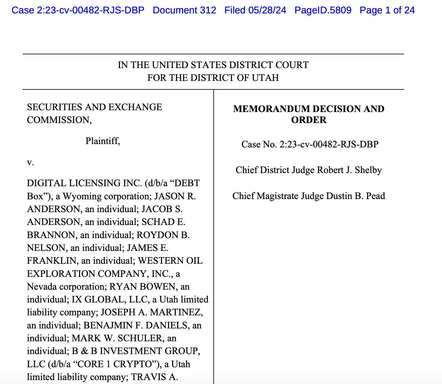 Judge dismisses DEBT Box case, orders SEC to pay $1.8M in fees