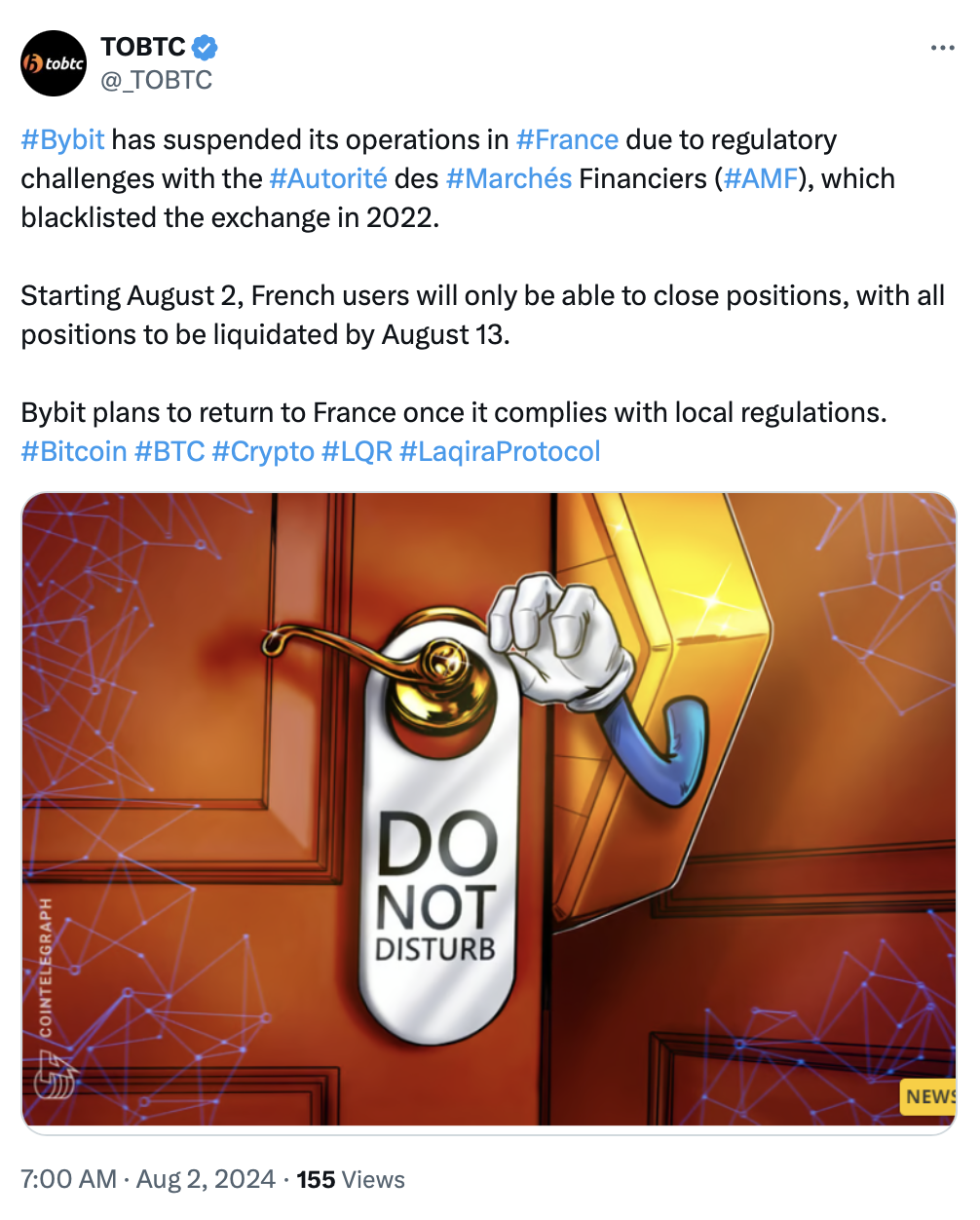 French regulator accepting CASP applications ahead of MiCA rollout