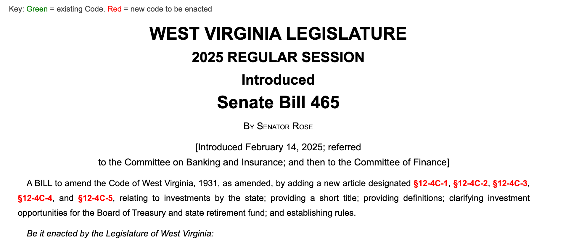 West Virginia legislator introduces digital asset reserve bill