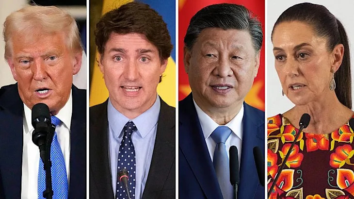 Markets slide as Trump confirms tariffs on Canada, Mexico and China