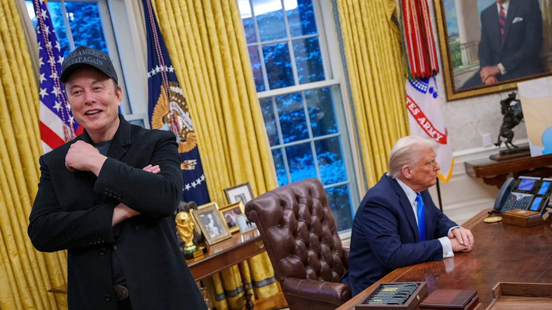 Betting markets see rising odds Elon Musk leaves the White House this year as Tesla stock struggles