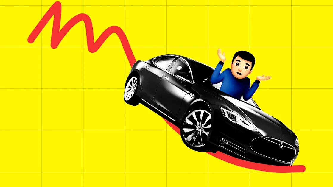 Tesla's stock slump is driving Wall Street crazy — but not Elon Musk's employees