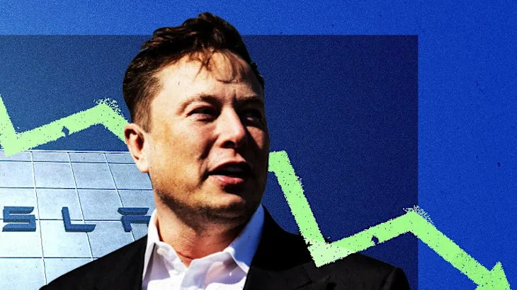 As Tesla stock craters, retail investors are buying near-record amounts of shares