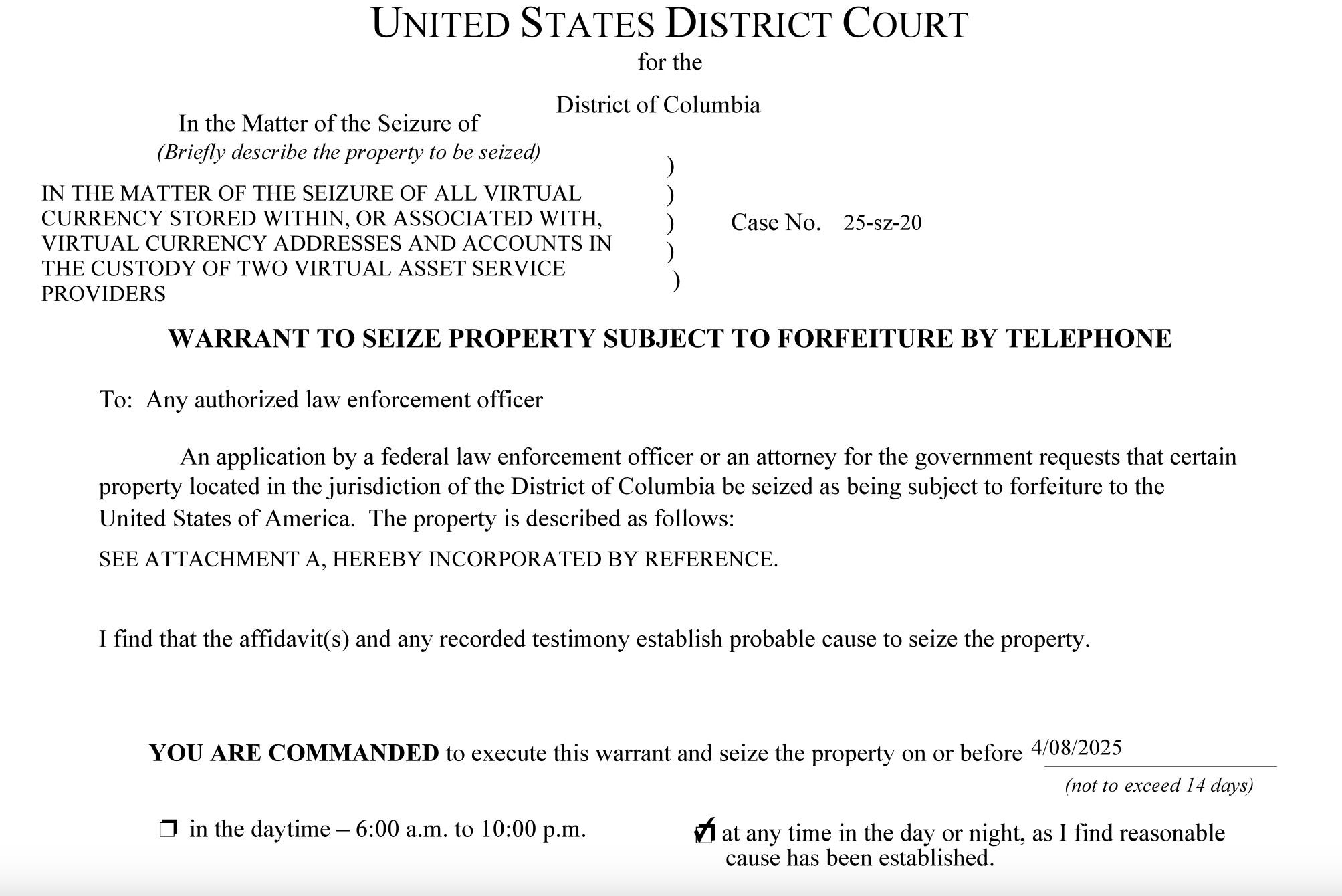 US DOJ says it seized Hamas crypto meant to finance terrorism