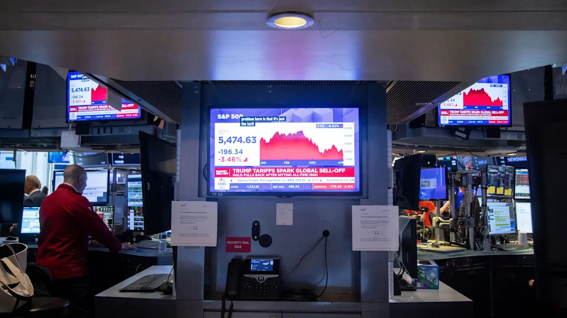 Bank stocks tank after Trump promises sweeping tariffs