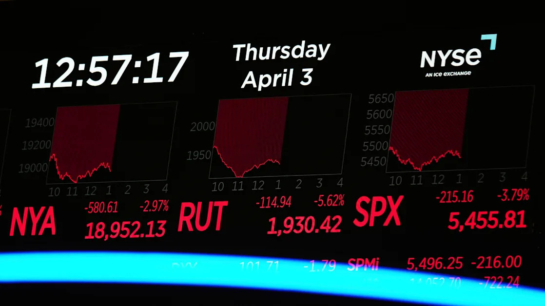 The Latest: Another day of crushing Wall Street losses as China retaliates