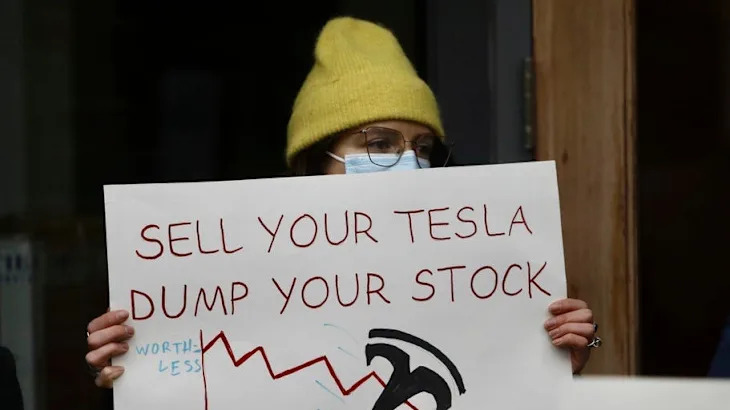 A record number of used Teslas have flooded the market as Elon Musk backlash continues