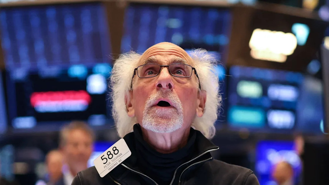 Stocks slide deeper into the red after Fed chair’s ‘stagflation’ warning reignites tariff fears