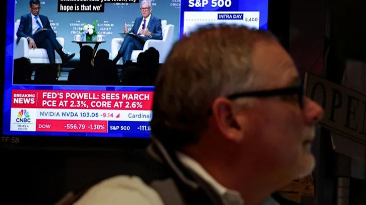 Tariff-wounded stocks find no balm with Powell remarks