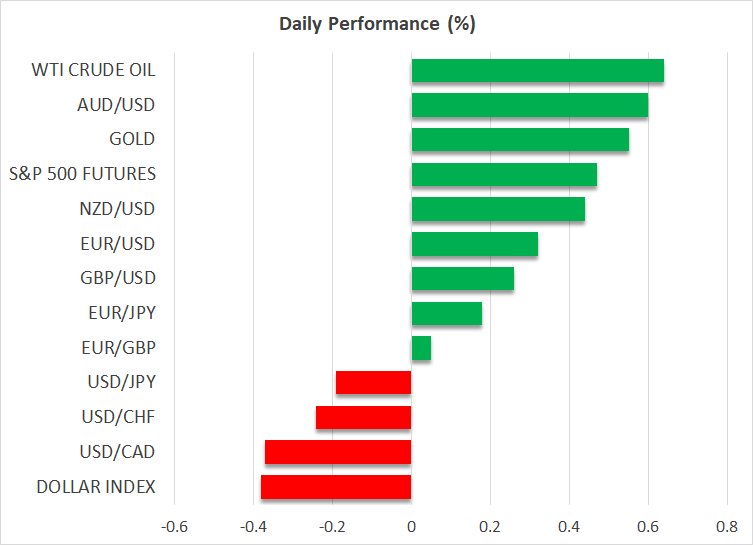 Dollar Off Highs Ahead of NFP, Equities Buoyed by Trade Hopes