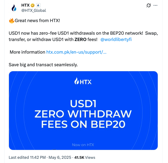 Trump-backed USD1 is now the seventh-largest stablecoin worldwide
