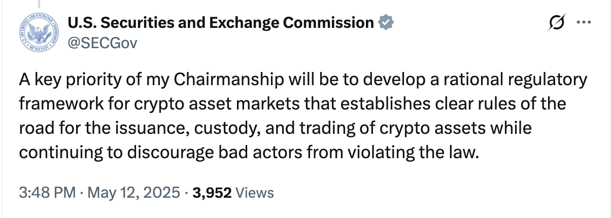 SEC Chair: Blockchain ‘holds promise’ of new kinds of market activity