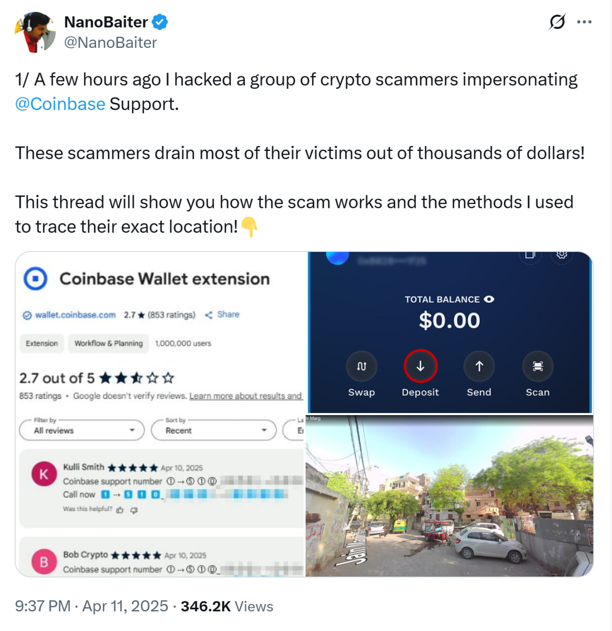 Retired artist loses $2M in crypto to Coinbase impersonator