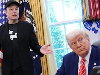 Tesla shares plunge as Trump suggests stripping federal contracts from Musk