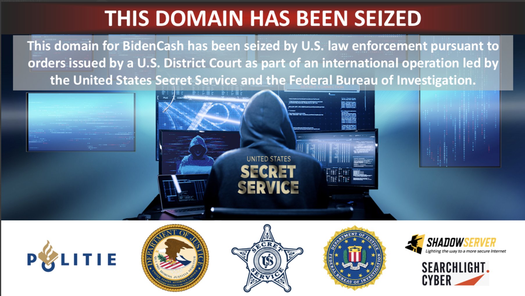 US seizes 145 domains, crypto linked to BidenCash dark web market