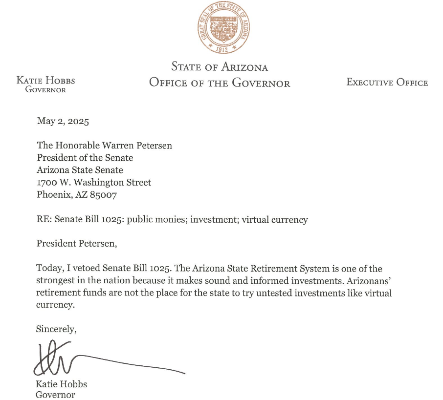 Arizona Senate revives Bitcoin reserve bill after reconsideration vote