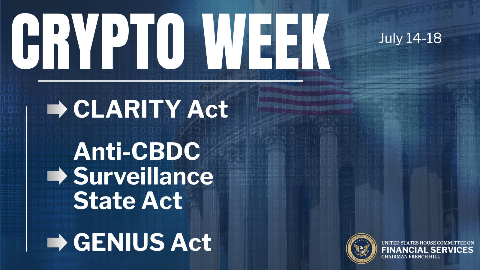 ‘Crypto Week’ approaches: Will these three pro-crypto bills pass?